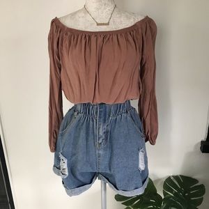 Off The Shoulder Crop Top